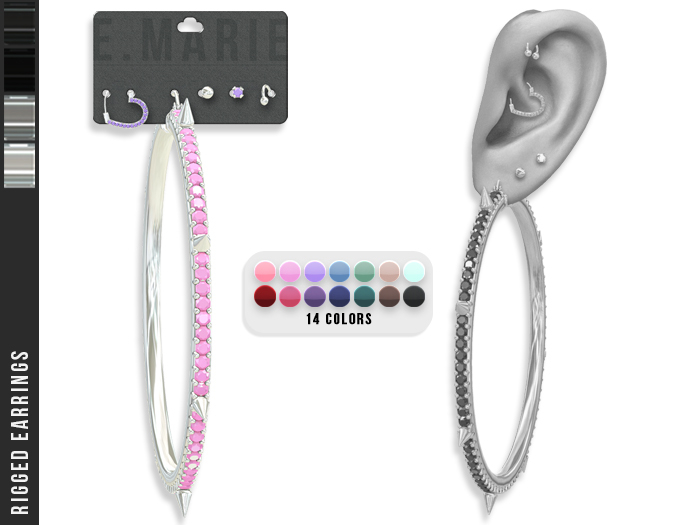 e.marie // Amber Earrings - Silvers 