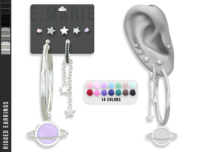 e.marie // Amalia Earrings - Silvers