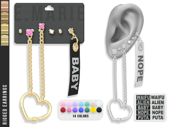 e.marie // Araceli Earrings - Golds