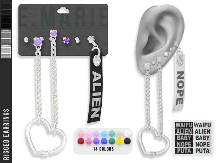 e.marie // Araceli Earrings - Silvers