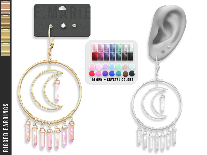 e.marie // Auria Earrings - Golds