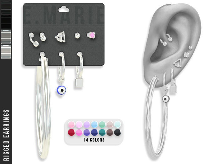 e.marie // Ansa Earrings - Silvers