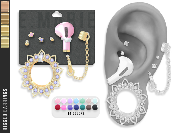 e.marie // Arwen Earrings - Golds