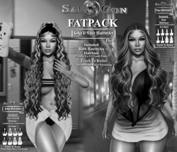 SG - " Faye & Soka Hairstyles " [ FATPACK ] DEMO