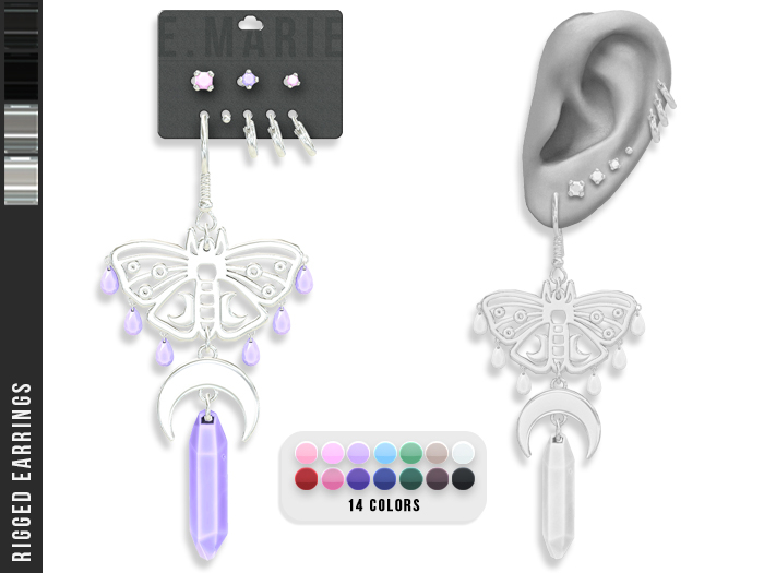 e.marie // Corine Earrings - Silvers