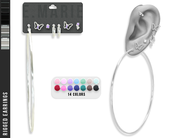 e.marie // Eleana Earrings - Silvers