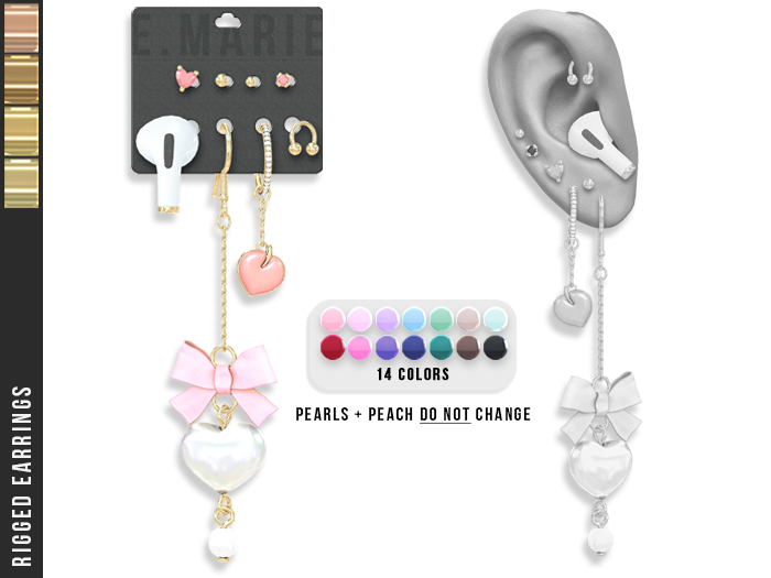 e.marie // Eviee Earrings - Golds