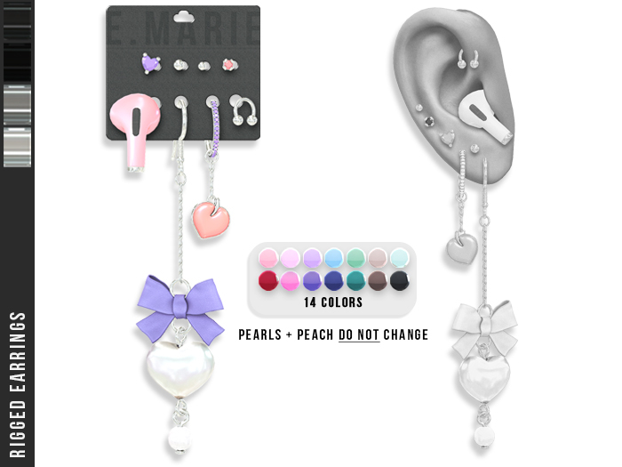 e.marie // Eviee Earrings - Silvers