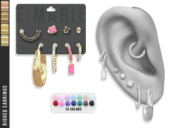 e.marie // Jaila Earrings - Golds
