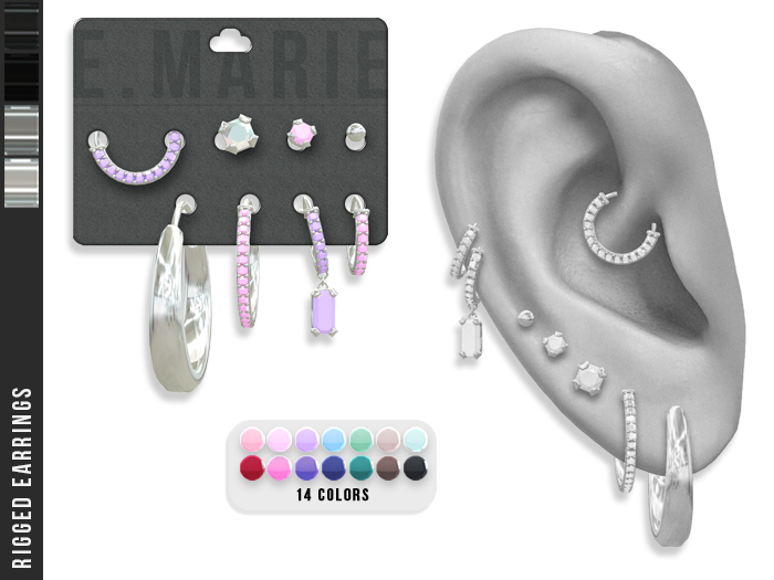 e.marie // Jaila Earrings - Silvers