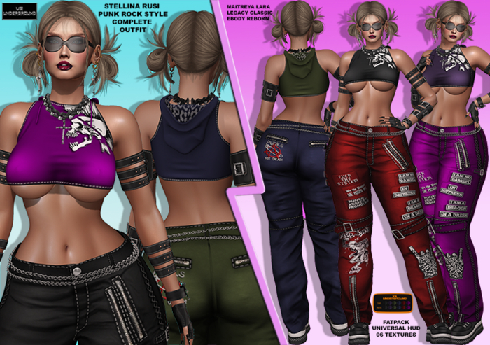 **STELLINA RUSI FATPACK PUNK ROCK STYLE COMPLETE OUTFIT**