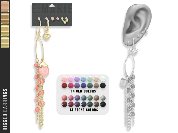 e.marie // Indira Earrings - Golds