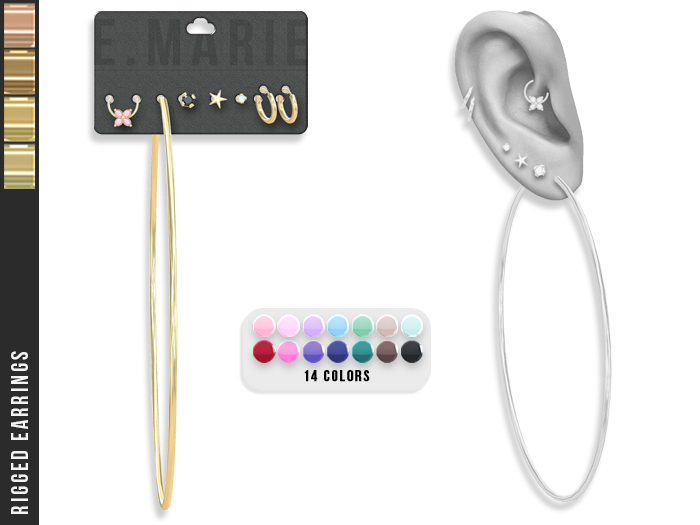 e.marie // Jennie Earrings - Golds