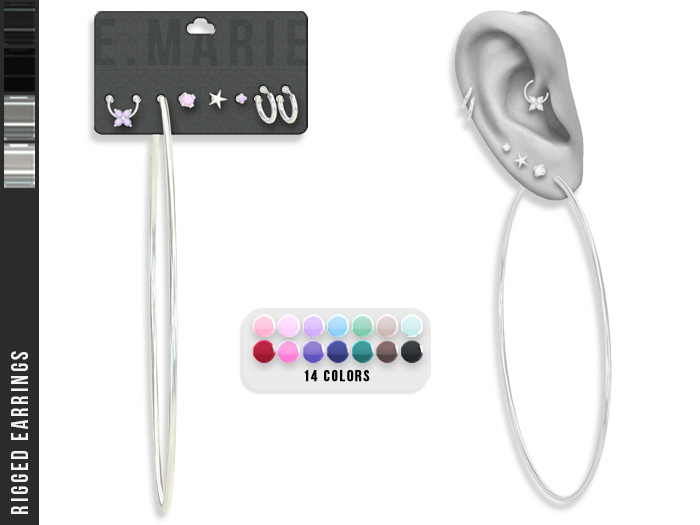 e.marie // Jennie Earrings - Silvers