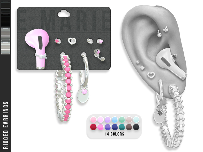 e.marie // Katrina Earrings - Silvers