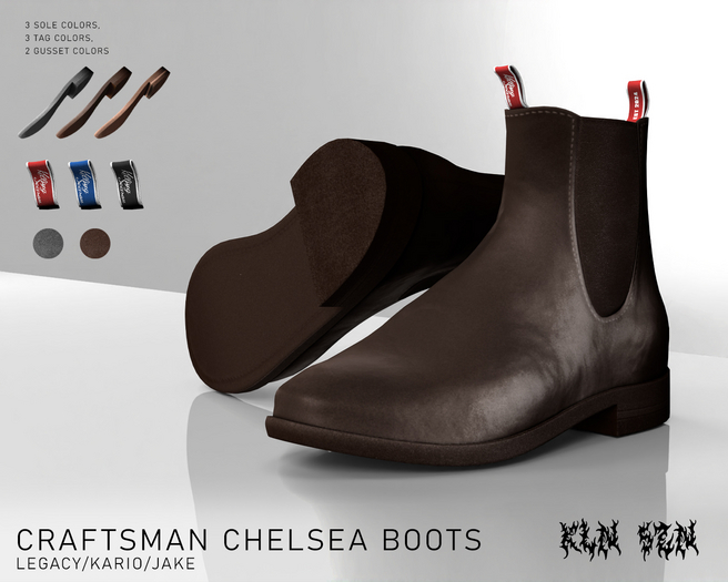 KLN SZN - Craftsman Chelsea Boots Chestnut