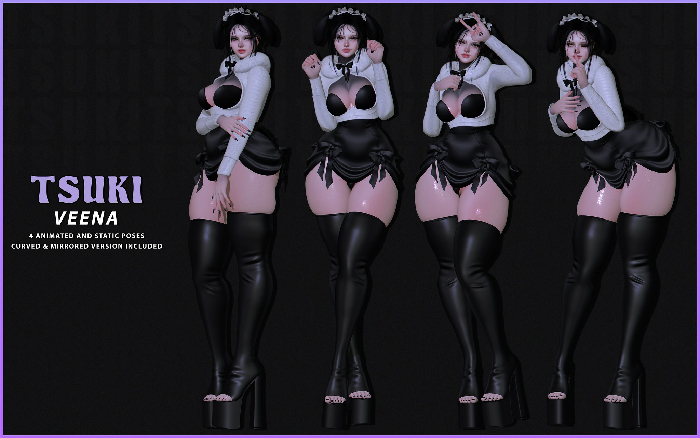 Tsuki // Veena Poses & Anims // FATPACK