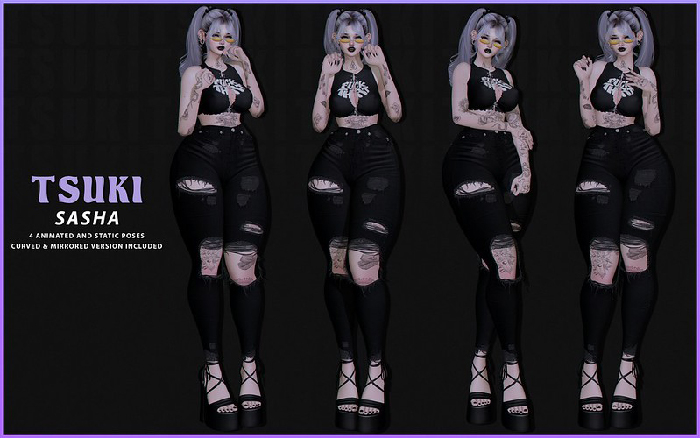 Tsuki // Sasha Poses & Anims // FATPACK