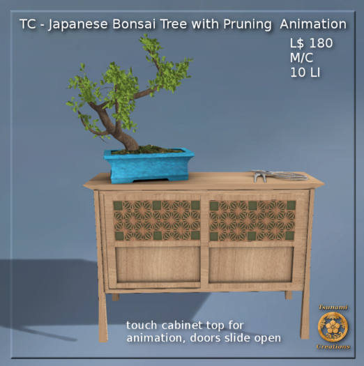 TC - Japanese Bonsai Tree with Pruning  Animation