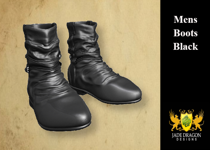 [JD]  Male Boots - Black