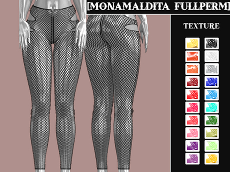 Second Life Marketplace - 143 [MONAMALDITA] PANTS [TEXTURE FISHNET]
