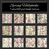 *Wallflowers* Spring Hollyhocks