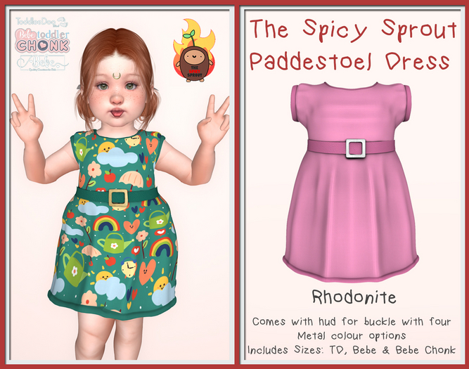 :TSS: Paddestoel Dress -Single Colour Pack - Rhodonite