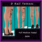 Hearts Leg Tattoo – BOM