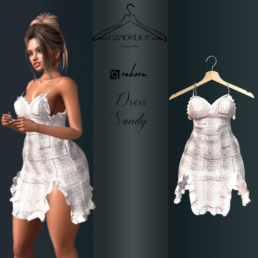 Add me - Reborn - Robe Sandy Blanc
