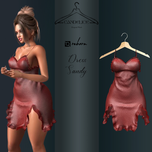 Add me - Reborn - Robe Sandy Rouge