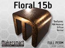 PBR Texture Fabric Floral 15b