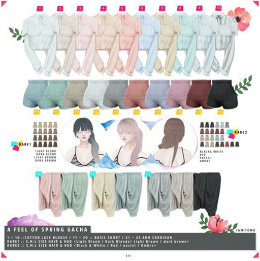 AMITOMO.A Feel of Spring Gacha #15 XXS