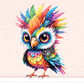 Decal: Fluffy Cuties Punker Bird