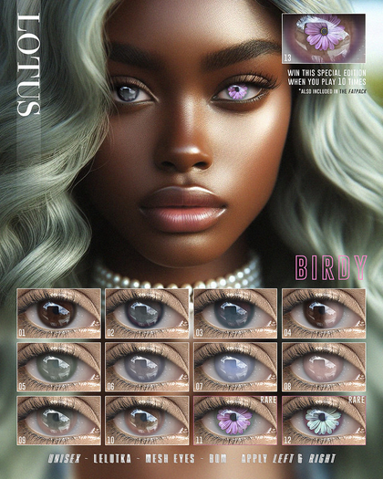 12. LOTUS. Birdy Eyes  [boxed] RARE
