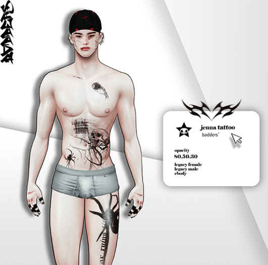 badders` tattoo jenna pack