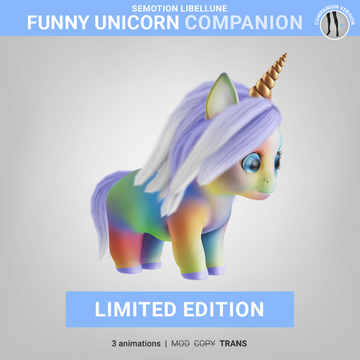 SEmotion Libellune Funny Unicorn Companion LIMITED