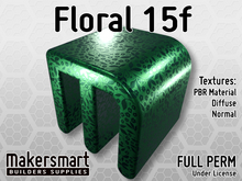 PBR Texture Fabric Floral 15f