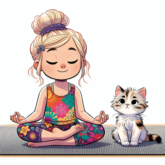 Cat yoga four