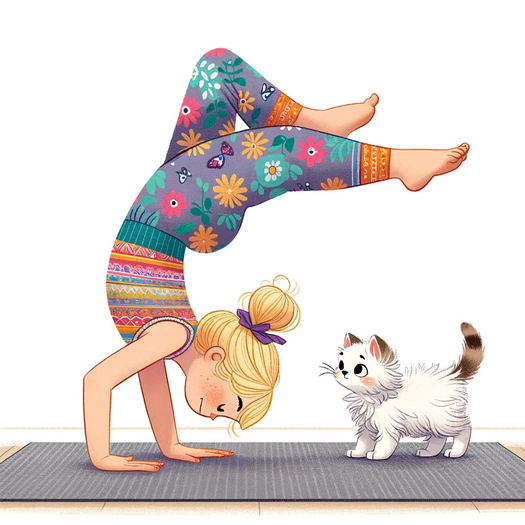 Cat yoga five