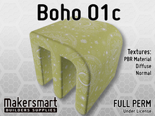 PBR Material Fabric Boho 01c