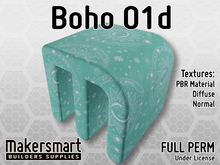 PBR Material Fabric Boho 01d