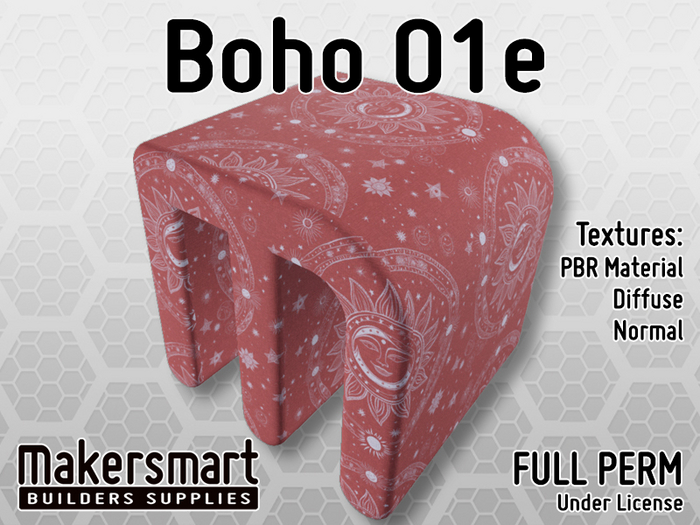 PBR Material Fabric Boho 01e