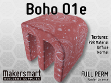 PBR Material Fabric Boho 01e
