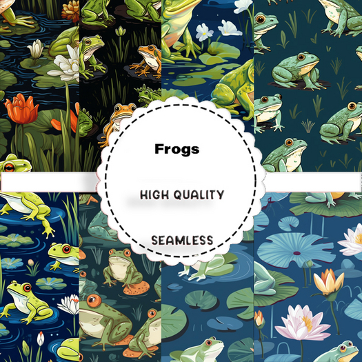 SATO - Frogs Seamless Texture patterns