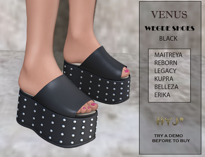 DEMO - EXCLUSIVE SHOES MOD: VENUS SHOES WEDGE * NEW COLLECTION * A&J CREATIONS AND FRANCHISE