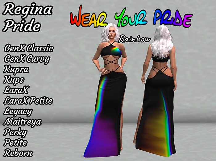 Regina Pride Rainbow Black