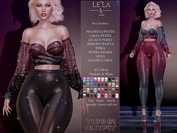 {Le'La} Tuana Glitter Outfit 