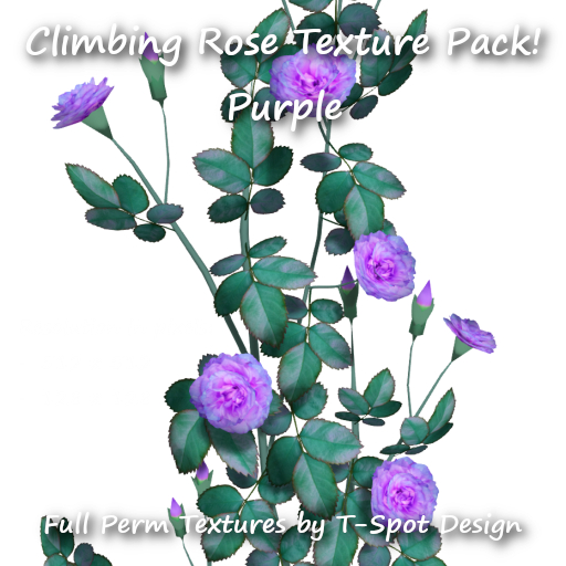 T-Spot Climbing Rose Texture Pack - Purple
