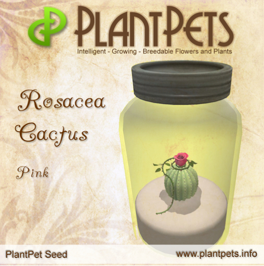 PlantPet Seed [Rosacea Cactus *Pink*]