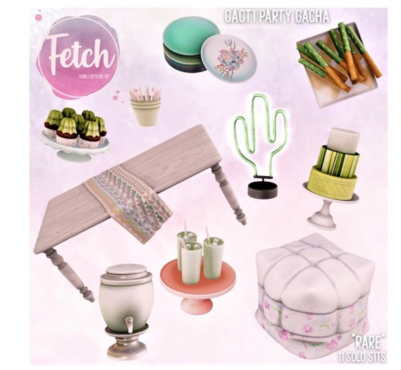 [Fetch] Cacti Party - Pouf Seat RARE